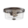 Maxim Lighting Fuller 2-Light Flush Mount Oil Rubbed Bronze
