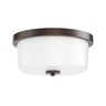 Maxim Lighting Fuller 2-Light Flush Mount Oil Rubbed Bronze