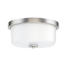 Maxim Lighting Fuller 2-Light Flush Mount Satin Nickel