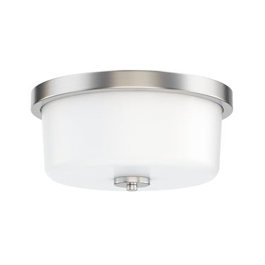 Maxim Lighting Fuller 2-Light Flush Mount Satin Nickel
