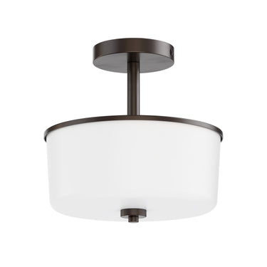 Maxim Lighting Fuller 2-Light Semi Flush/Pendant Convertible Oil Rubbed Bronze