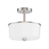 Maxim Lighting Fuller 2-Light Semi Flush/Pendant Convertible Satin Nickel