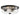 Maxim Lighting Fuller 3-Light Flush Mount Black