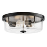 Maxim Lighting Fuller 3-Light Flush Mount Black