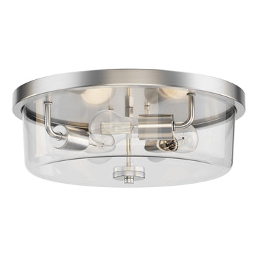 Maxim Lighting Fuller 3-Light Flush Mount Satin Nickel