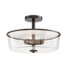 Maxim Lighting Fuller 3-Light Semi Flush/Pendant Convertible Oil Rubbed Bronze