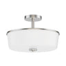 Maxim Lighting Fuller 3-Light Semi Flush/Pendant Convertible Satin Nickel