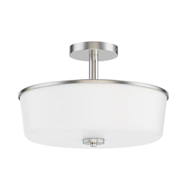 Maxim Lighting Fuller 3-Light Semi Flush/Pendant Convertible Satin Nickel