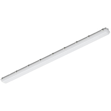 Maxim Lighting Vaportight 96" Flush Mount with EM Battery White