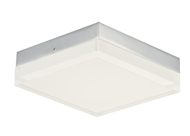 Maxim Lighting Illuminaire II 6.5"SQ LED Flush Mount 3000K Polished Chrome