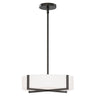 Maxim Lighting Dexter 15" LED Flush Mount/ Pendant Convertibie Black