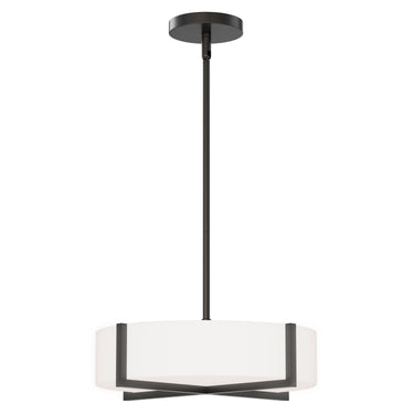 Maxim Lighting Dexter 15" LED Flush Mount/ Pendant Convertibie Black