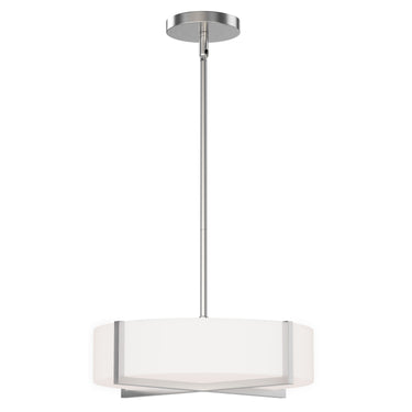 Maxim Lighting Dexter 15" LED Flush Mount/ Pendant Convertibie Satin Nickel