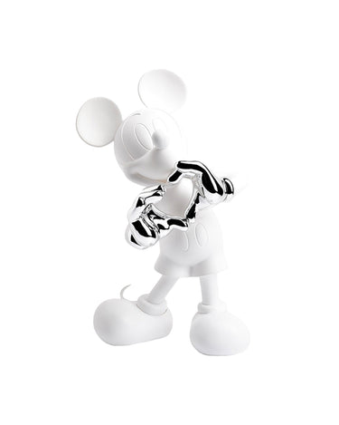 Mickey With Love by Kelly Hoppen by Leblon Delienne, White & Silver colorway, 30 cm