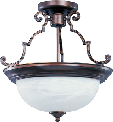 Maxim Lighting Essentials 2-Light Semi-Flush Mount Oil Rubbed Bronze