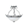 Maxim Lighting Essentials 2-Light Semi-Flush Mount Satin Nickel