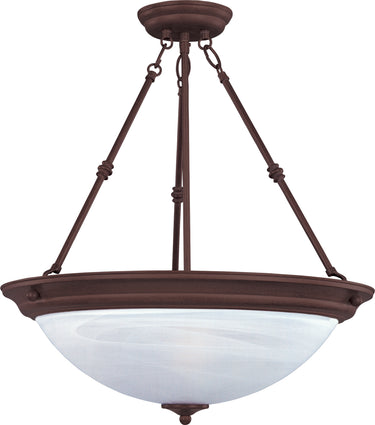 Maxim Lighting Essentials 3-Light Invert Bowl Pendant Oil Rubbed Bronze