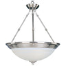 Maxim Lighting Essentials 3-Light Invert Bowl Pendant Satin Nickel