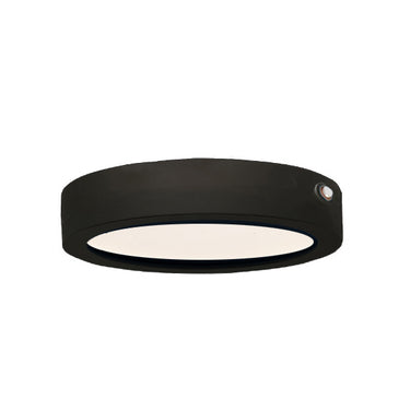 Maxim Lighting Wafer 7" RD LED Surface Mount 3000K EM Backup Black