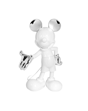 Mickey Welcome by Leblon Delienne, White & Silver colorway, 30 cm