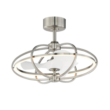 Maxim Lighting Corona WiFi-enabled LED Fandelight Satin Nickel