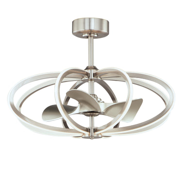 Maxim Lighting Solstice 8-Light WiFi-enabled LED Fandelight Satin Nickel