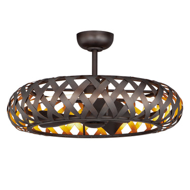 Maxim Lighting Weave WiFi-enabled LED Fandelight Bronze Gilt/Gold