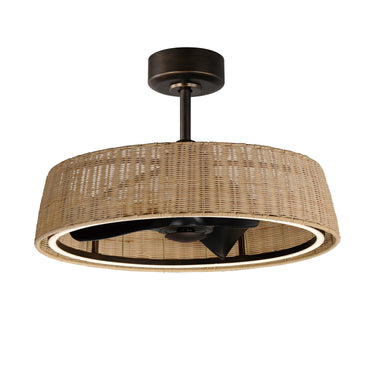 Maxim Lighting Tulum 28" Wifi-Enabled LED Fandelight Dark Bronze