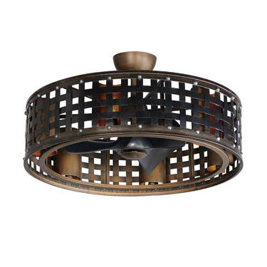 Maxim Lighting Portcullis 33" Wifi-enabled Fandelight w LED Bulbs Bronze Gilt