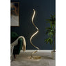 Finesse Decor Modern Spiral LED 61" Floor Lamp Gold