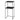 Fera Pedestal Table with Shelf Black by blomus