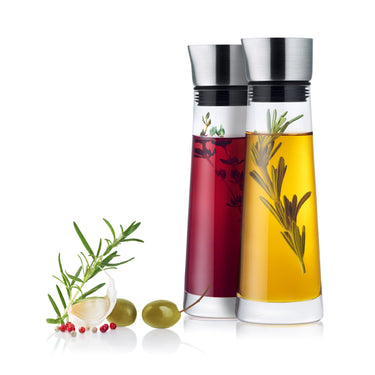 Clear oil and vinegar set, product photo | ALINJO by Nina Thöming for blomus