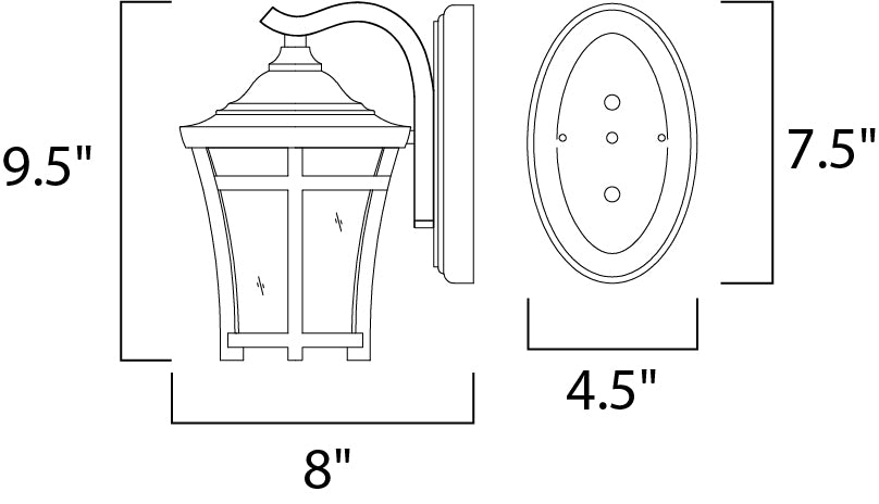 Maxim Balboa VX LED Outdoor Wall Mount