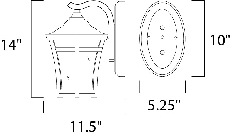 Maxim Balboa VX LED Outdoor Wall Mount