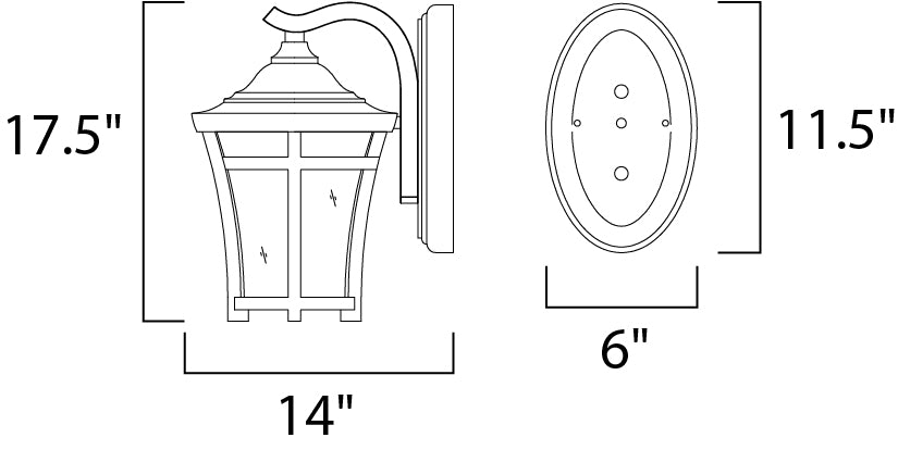 Maxim Balboa VX LED Outdoor Wall Mount