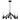 Rohe 28" 8-Light Chandelier - Black Sand by Elk 6518-BS-CL