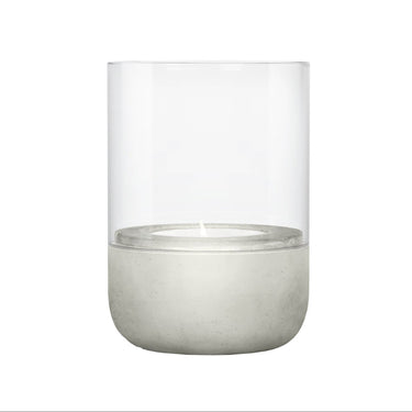 Concrete tealight hurricane, product photo | CALMA by Nina Thöming for blomus