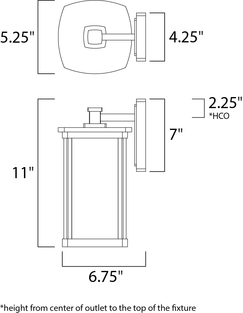 Maxim Bungalow LED Wall Lantern