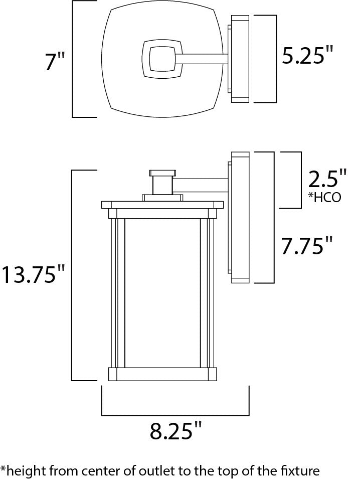 Maxim Bungalow LED Wall Lantern
