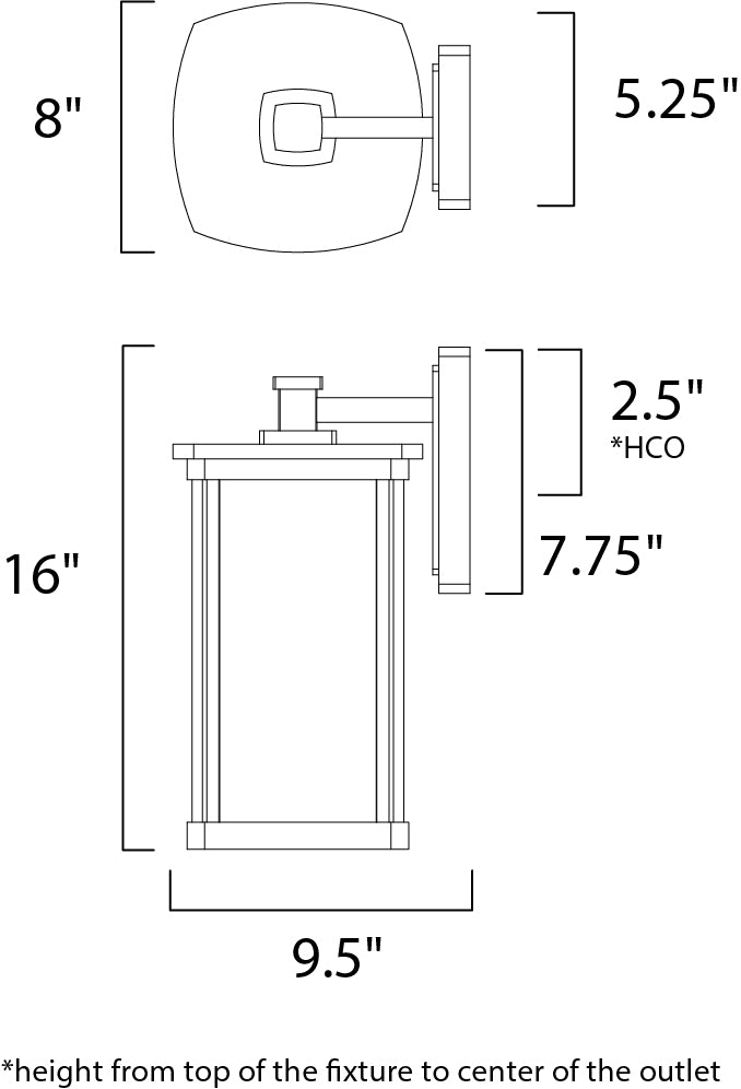 Maxim Bungalow LED Wall Lantern