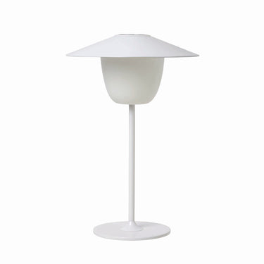 White portable lamp, product photo | ANI by kaschkasch for blomus