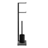 Toilet Butler Short Brush Holder 2 Roll Black Blomus 66311