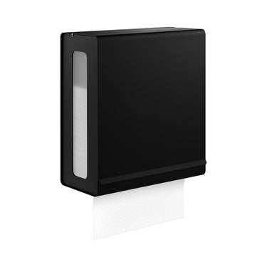 Wall Mounted Paper Towel Dispenser For C Fold Towels Black Blomus 66312