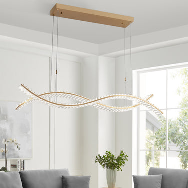 Finesse Decor Charlotte Chandelier Brushed Gold