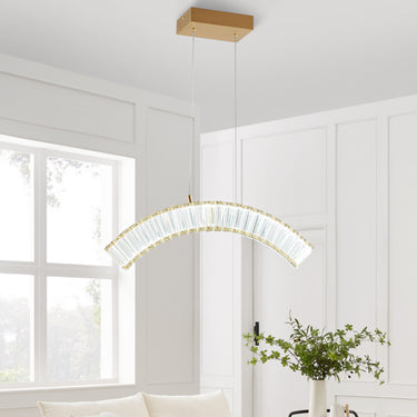 Finesse Decor Sanford Single Chandelier Brushed Gold