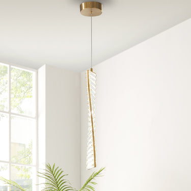Finesse Decor Efell LED Pendant Brushed Gold
