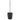 Black toilet brush, product photo | AVA by Nadine Kümmel for blomus