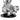 Finesse Decor Sitting Rabbit with Blue Tie and Glasses