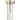 Finesse Decor Zeus 1 LED Light Pendant - Crystal & Gold