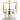 Finesse Decor Cronus Crystal LED 1 Light Pendant - Gold